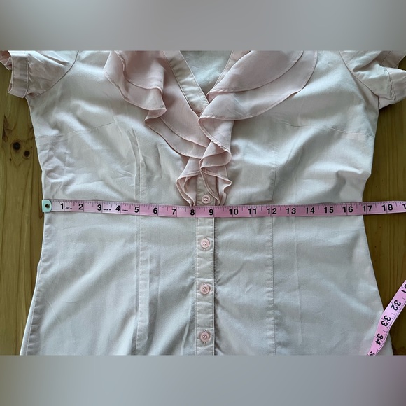 The Limited Pink Button Down Short Sleeves - Picture 7 of 8